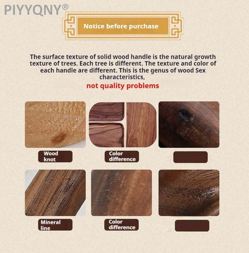 PIYYQNY 6 Pack 192mm/7.5 Inches) Drawer Handles Natural Wood Cabinet Pulls Drawer Wardrobe Wooden Handles Suitable