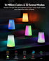 Dimmable 32 2700-6500k Smart Table Lamp, Nursery Night Light with App/Voice Control Compatible with Alexa, Led Desk