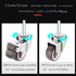 Stem Caster Wheels with 5/16" x 1-1/2" Stem Sockets, TPR Replacement Swivel Casters for Carts and Furniture
