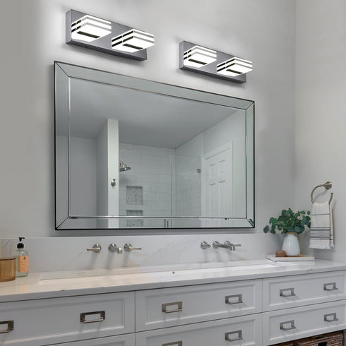 2 12W 14 Inch LED Vanity Light Bar light Bathroom Mirror Light Fixtures Modern Bath Lamps Over Mirror Bathroom Wall