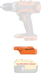 1X Adapter for Ridgid 18v Cordless Tools, Fits DeWalt 20v MAX XR DCB203 DCB205 Lithium Batteries, Black