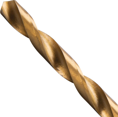 Performance Tool W9012: 63pc Titanium Drill Bit Set for Various Drilling Applications.