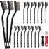 Jikvmis 15PCS Mini Wire Brush Stainless Steel Brush SetMasonry Brush Wire Bristle for