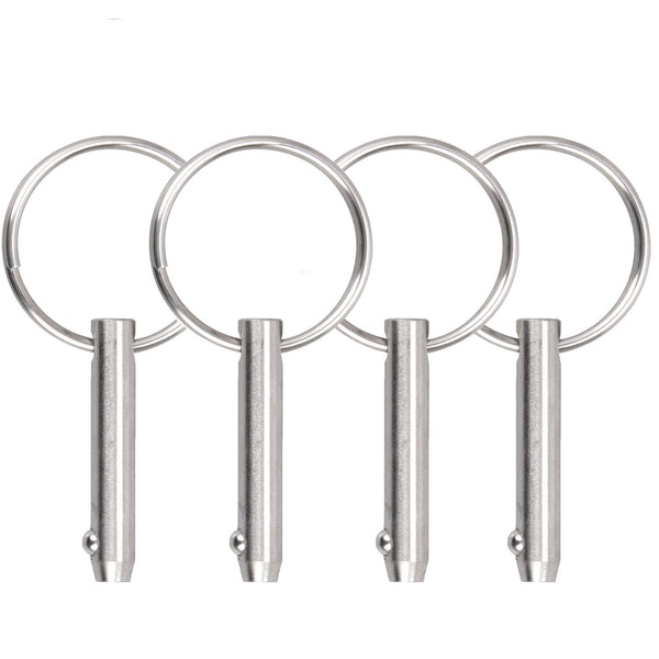 Quick Release Pin Bimini Top Pin, 0.25 Inch Diameter, 1.49 Inch Total Length, 316 Stainless Steel for Boat Bimini Top