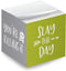 Motivational Sticky Note Cube, 600 Sheets, 2.75" Memo Block with Bright Empowering Messages