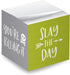 Motivational Sticky Note Cube, 600 Sheets, 2.75" Memo Block with Bright Empowering Messages
