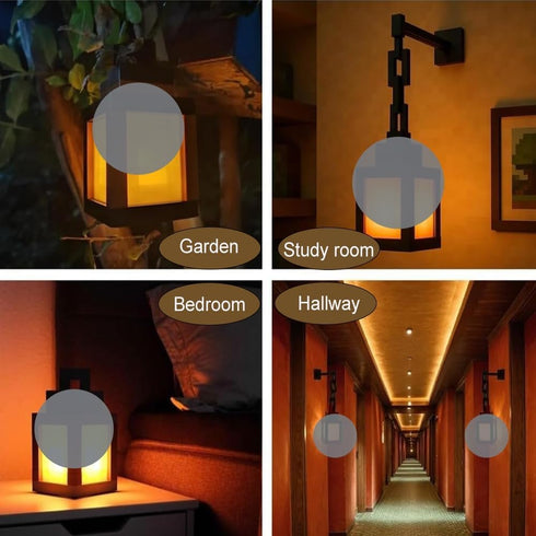 MYNINES 16 Pixelated Lantern Mood Light, USB C Rechargeable Light-up Color Changing Light with Remote & Touch Control