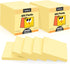 Sticky Notes 3x3 in 3600 Sheets, 48 Pads Yellow Self-Stick Memo Pads, Clean Removal Durable Adhesive for Office