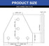 8pcs 3030 Brackets T Plate Connector Joint Plate T Slot Hardware V Slot Accessories 3030 Aluminum Extrusion