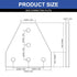 12pcs 3030 Brackets T Plate Connector Joint Plate, T Slot Hardware V Slot Accessories for 3030 Aluminum Extrusion