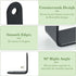 10PCS (1.2x1.2 Alise L Bracket Corner Brace, Black Stainless Steel L Brackets for Shelves, Heavy Duty Shelf Brackets
