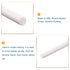 MECCANIXITY ABS Plastic Rod, Round Solid White Bar 5.2mmx250mm, Pack of 5 for DIY Model Material, Architectural
