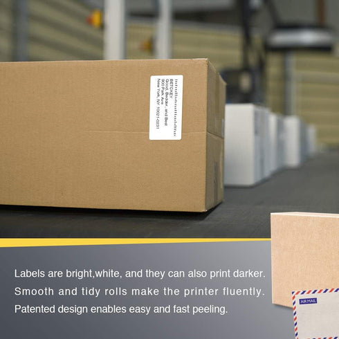 BETCKEY 3" x 1.5" Barcode Shipping & Address Labels, Compatible with Zebra & Rollo Printer, 10 Rolls.