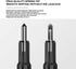 DUNBONG Gel Pens, 0.5mm Retractable Fine Point, Black Ink, Box of 6 Needle Tip Pens with Diamond Design