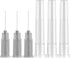 27 Gauge 1/2 Inch Luer Lock Needle for Lab Measuring, Refilling Liquid, Individually Wrapped - 100 Per Box