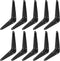 verkelly 10 Pcs Shelf Brackets, 5 x 6 Inch Black Heavy Duty Metal