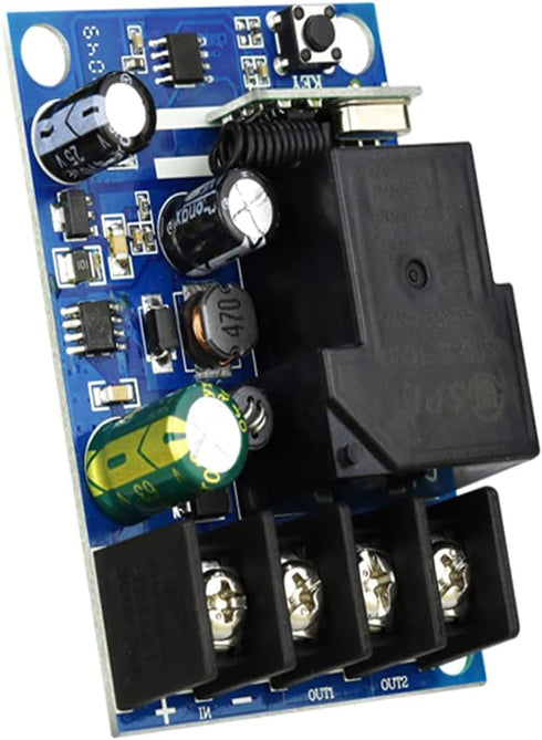 DC 12V 24V 36V 48V Relay Receiver, 40A RF Wireless Remote Control Switch System with Long Range Transmitter