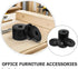 12pcs Baluue Round Industrial Caster Pads Non-Slip PVC Furniture Wheel Protectors Soft Anti-Collision Inserts