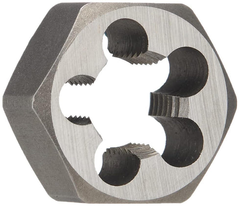 Drill America DWTHX1220LH 1/2"-20 Carbon Steel Left Hand Hex Rethreading Die, DWT Series