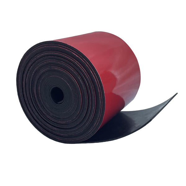 Adhesive Rubber Strips - 4" Wide x 1/16" Thick x 20' Long Neoprene Rubber Sheets with Adhesive Backing for DIY Gaskets