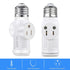 3 Prong Light Socket to Plug Adapter, E26 Outdoor Light with Outlet, E27 Light Bulb to 2/3 Prong Splitter