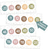 Boho Number Line Bulletin Board Border, 20 to 120 Math Decorations for Classroom, 34ft Learning Poster Supplies