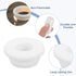 2Pcs Grommets 25mm 16mm Grommet uxcell Rubber Drill Hole, ID Hole Top Hat White Silicone Rubber Hole Plug Gasket