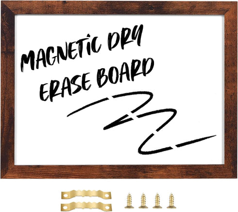 Dry Erase White Board, Magnetic Surface for Office, School, Home, Hanging Board for Decoration, Planning, Memo, 12"x 16"