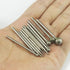 13 Pcs Ball Shape Diamond Burr Diamond Mounted Grinding Burs Stone Carving Set with 3/32 inch Mandrel for Rotary Tools