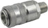 PD243 1/8" 1/4"-18 2.1" Series PD Steel Test Port and Diagnostic Equipment Quick Coupler with Male Pipe Thread, Body
