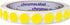 ChromaLabel 1/2 Inch Circle Sticker Labels, Removable Round Color Coding Dots, 1000 Yellow Stickers per Roll