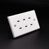 USB C Charger Wall Outlet Plate, LOKEKE 6 Ports USB Type C Power Wall Outlet Plug Plate for Smartphone Pad Switch, White