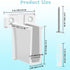 OXDFK 6 Closet PCS Wire Shelf End Bracket, Plastic Shelves Brackets with Screws, Heavy Duty Wall Mount Brackets