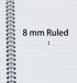 Yansanido Spiral Notebook, 4 Pcs A5 Thick Tree Design, 80 Sheets - 160 Pages, 4 Color Ruled Journals for Study and Notes