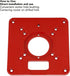 Router Table Insert Plate, Aluminum Alloy Router Plate Wood Tool, Universal Design Accessory for Woodworking, Red
