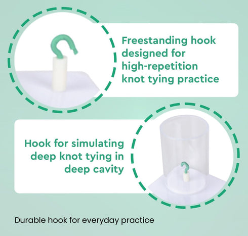 Set Premium Surgical Knot Tying Board Kit Comprehensive Medical Training with Durable Rope, Knot Trainer, and Quick Tie