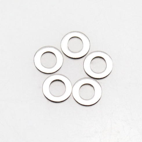 M3x6mmx0.5mm Stainless Steel Flat Washer, 100 Pieces