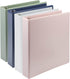 Samsill Plant-Based 1.5 Inch Durable D-Ring View Binder, Eco-Friendly, Made in USA, 4 Pack, Boho Assortment