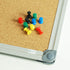 Lockways 2 Pack Double Sided Cork Board Bulletin Board, 36" x 24", Wall-Mounted Silver Aluminum Message Board