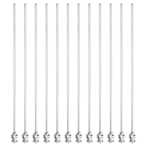 PATIKIL 14Ga x 5.9 Inch Stainless Steel Dispensing Needle Tips, 12Pcs Blunt Tips for Thick Glue