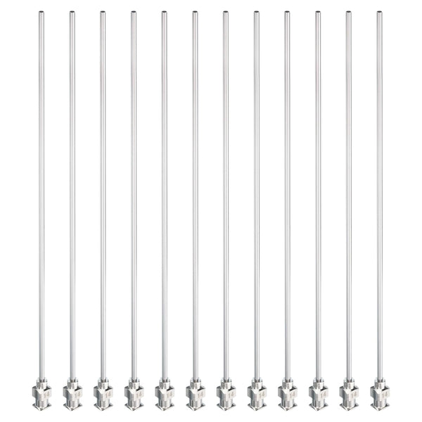 PATIKIL 14Ga x 5.9 Inch Stainless Steel Dispensing Needle Tips, 12Pcs Blunt Tips for Thick Glue
