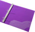 Filexec 1" Frosted Ring Binder, Set of 6 Assorted Colors: Blueberry, Strawberry, Grape, Lime, Lemon, Tangerine
