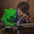 3D 16 Illusion Lamp Axolotl Led Night Light, Colors Changing USB Desk Lamps with Remote Control, Bedroom Decoration