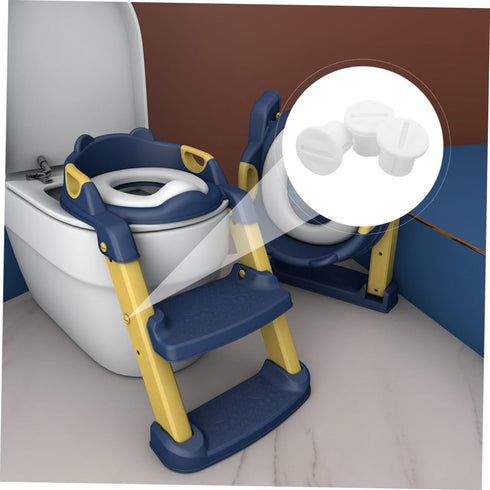 OUNONA 3pcs Toddler Toilet Seat Attachment Plastic Training Screws Potty Step Stool Sturdy and Decorative Easy