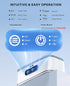 45kHz 45dB, SUNPOW Ultrasonic Jewelry Cleaner Machine Dual Chambers for Contact Lenses & Jewelry, Sonic Cleaner