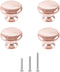4X Polished Chrome Cabinet Hardware Round Mushroom Knob Drawer Handles, 30mm/1.18" for Kitchen Cupboard