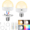 Rechargeable Battery Operated Light Bulbs with Remote Control, 15 Color Temperature, Dimmable,