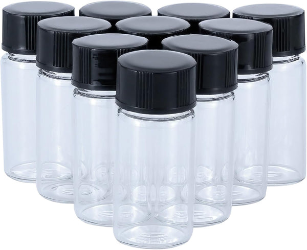 5 ml Clear Glass Bottles for Essential Oils, Chemistry Lab Chemicals, Colognes & Perfumes (10 Pieces)