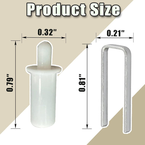 SiLnmLih 20 Pcs Plantation Shutter Louver Repair Pins Spring Loaded Wood Shutters Replacement Repair Pins Blinds Louver