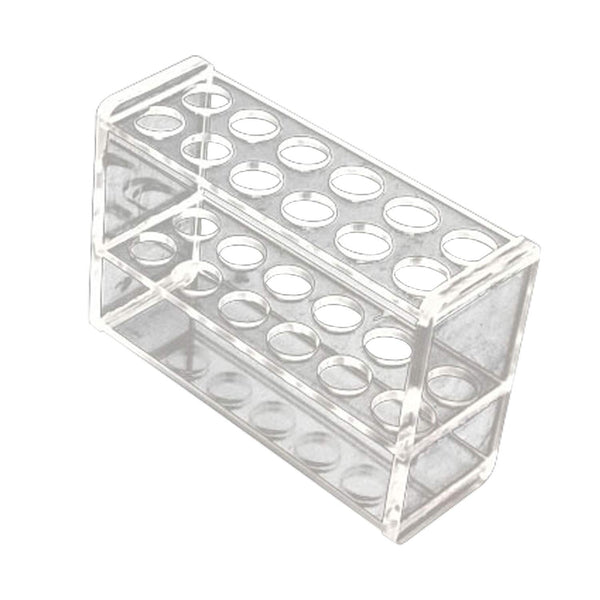 Clear Acrylic Test Tube Rack - 12 Sockets for 10ml, 25ml, 50ml, 100ml Test Tube (12 Hold 10ml)